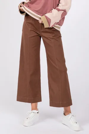 SAGE   FIG Wide Leg Cropped Pants